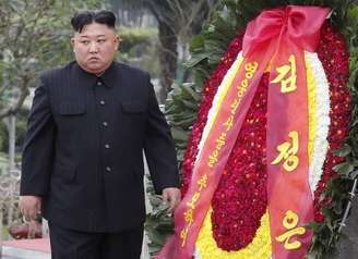 Kim Jong-un durante visita oficial ao Vietnã