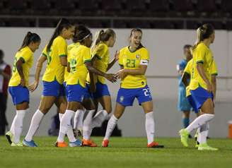 Seleção Brasileira Feminina em jogo amistoso