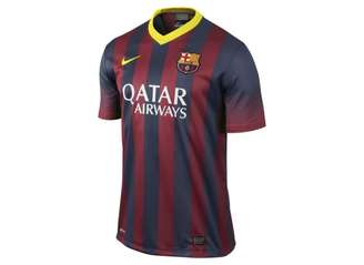 Camisa de jogo do Barcelona custa até 231% mais cara em diferentes sites
