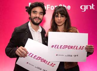 O casal Caio Blat e Maria Ribeiro declararam seu apoio à campanha
