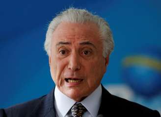 Temer participa de cerimônia no Palácio do Planalto
 28/5/2018    REUTERS/Adriano Machado 