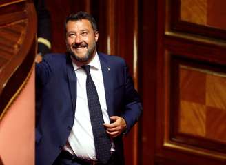 Vice-primeiro-ministro da Itália, Matteo Salvini, em Roma
05/08/2019 REUTERS/ Remo Casilli 