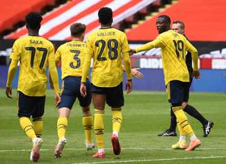 Arsenal venceu Sheffield United fora de casa pela Copa da Inglaterra (Foto: OLI SCARFF / AFP)