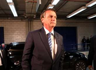 Presidente e candidato à reeleição, Jair Bolsonaro (PL), chega para debate na TV Globo