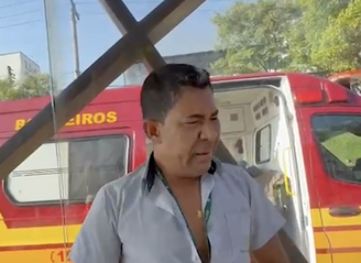 Motorista de ônibus atingido por avião em São Paulo 
