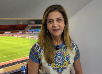 Leila Pereira em vídeo publicado após vitória do Palmeiras