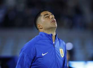 Luis Suárez em sua última partida pelo Uruguai, contra o Paraguai, nas Eliminatórias da Copa do Mundo, em 2024 