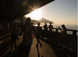 Os belos cenários no trajeto da Maratona do Rio (Foto: Maratona do Rio)