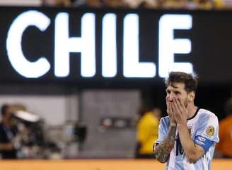 Messi ficou bastante chateado pela derrota na final da Copa América Centenário para o Chile