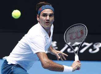 Roger Federer durante partida do Aberto da Austrália
16/01/2019 REUTERS/Edgar Su 
