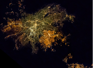 Cidade de São Paulo vista da Estação Espacial Internacional 