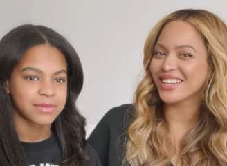 Blue Ivy ao lado da mãe, Beyoncé; filha da cantora completa 13 anos