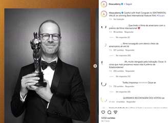 Brasileiros invadiram o perfil da Academia com comentários após resultado do Oscar