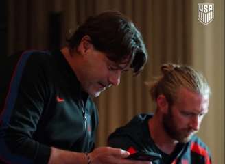 Mauricio Pochettino, técnico dos EUA, conversou com o presidente Donald Trump –