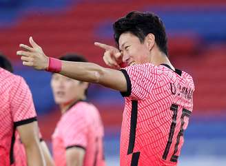 Hwang Ui-Jo marcou três vezes na goleada da Coreia do Sul diante de Honduras nesta quarta-feira pelos Jogos Olímpicos de Tóquio Hannah Mckay/Reuters