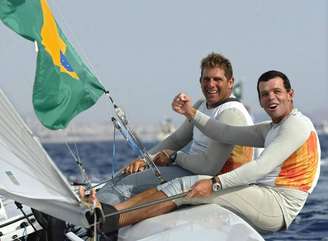 Torben Grael e Marcelo Ferreira, velejadores brasileiros.