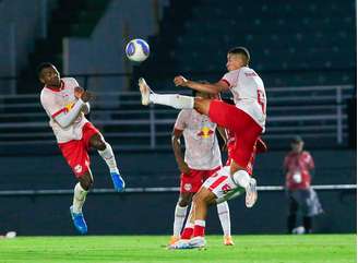 Marcos Paulo, jogador do time sub-23 do Red Bull Bragantino. 