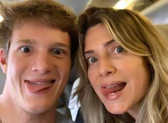 Pedro Novaes e sua mãe, Letícia Spiller