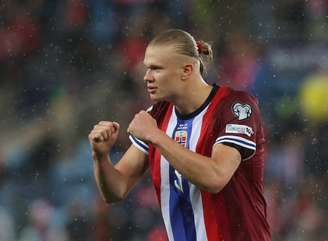 Erling Haaland, atacante da Noruega, classificado à Copa do Mundo de 2026