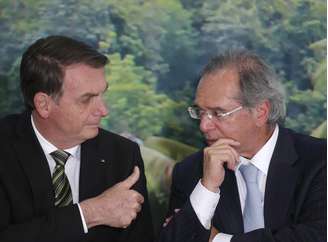 Jair Bolsonaro e Paulo Guedes.