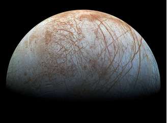 Vista da lua de Jupiter. 14/5/2018.  NASA/JPL-Caltech/SETI Institute/ Handout via REUTERS   ATTENTION EDITORS - 