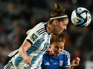 Mariana Larroquette e Manuela Giugliano em Itália x Argentina – Saeed Khan/AFP via Getty Images