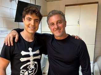João Augusto e Luciano Huck no 'Domingão'