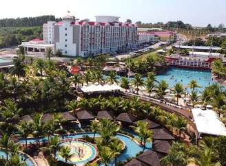 São Pedro Thermas Resort, empreendimento hoteleiro, que integra o parque e faz parte do complexo Thermas de São Pedro