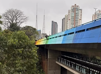 Saltos do Viaduto Sumaré são amplamente divulgados nas redes sociais