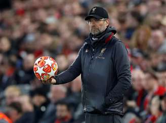 Técnico do Liverpool, Juergen Klopp, durante partida contra o Porto pela Liga dos Campeões
09/04/2019 Action Images via Reuters/Carl Recine