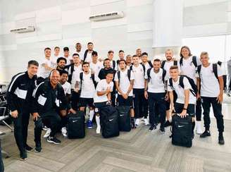 Corinthians embarcou para os Estados Unidos neste domingo (Foto:Reprodução)