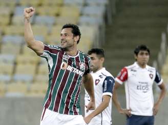 Fred comemora após marcar o gol da vitória do Fluminense no Maracanã