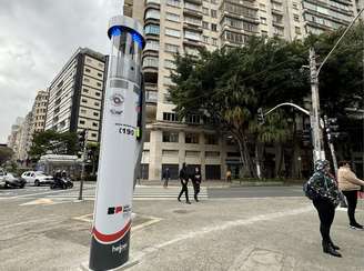 Totens de segurança da no centro de São Paulo têm registro 24 horas e botão de emergência 