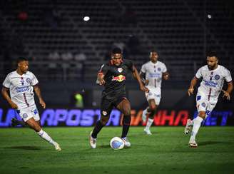 Henry Mosquera, jogador do Red Bull Bragantino. 