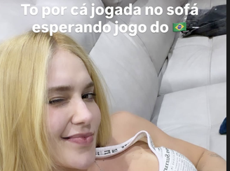 Virginia acompanhou o amistoso da Seleção