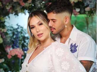 Virgínia e Zé Felipe no casamento deles, em março de 2021