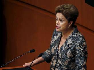 Presidente Dilma Rousseff faz discurso no México. 27/5/2015.