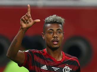 Bruno Henrique durante partid do Flamengo contra o Al Hilal pelo Mundial de Clubes em Doha
17/12/2019 REUTERS/Ibraheem Al Omari 
