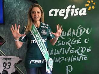 Além de patrocinadora, Leila Pereira também é conselheira do Palmeiras (Foto: Divulgação/Palmeiras)