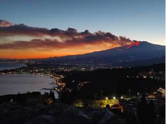 Vista do Monte Etna, na região italiana da Sicília