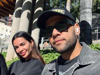 Daniel Alves e Joana Sanz