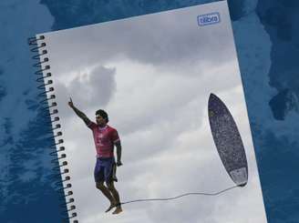 Gabriel Medina vira capa de caderno