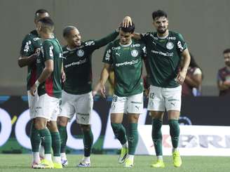 Jogadores do Palmeiras em Palmeiras x Vitória 
