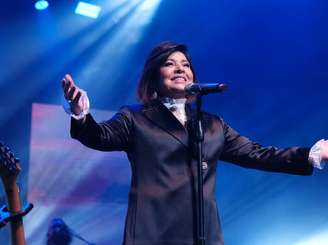 A cantora Roberta Miranda grava DVD em São Paulo