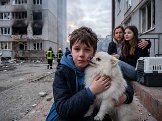 Lulu Da Pomerania Acorda Familia No Meio Da Noite Puxa Donos Para Abrigo E Salva Todos De Ataque De Drones Na Ucrania