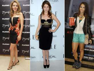 Leona Cavalli, Anna Kendricks e Pérola Faria foram algumas das celebridades que apostaram no brilho