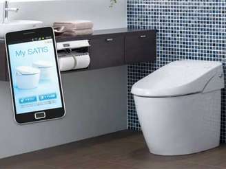 Aplicativo para Android aciona funções no vaso sanitário