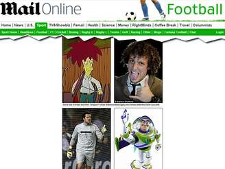 Diário inglês<i> Daily Mail </i>fez montagem com fotos de Júlio César e David Luiz ao lado da dos personagens