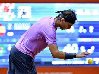 <p>Rafael Nadal fez críticas à bola do Brasil Open</p>