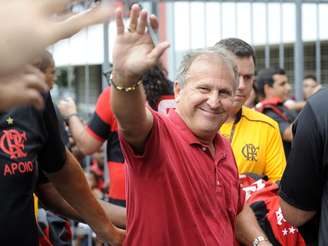<p>Zico durante homenagens no Flamengo por seus 60 anos</p>
